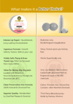 comparison table of bubblegum lip balm showing how its better than regular normal lip balms available in market.